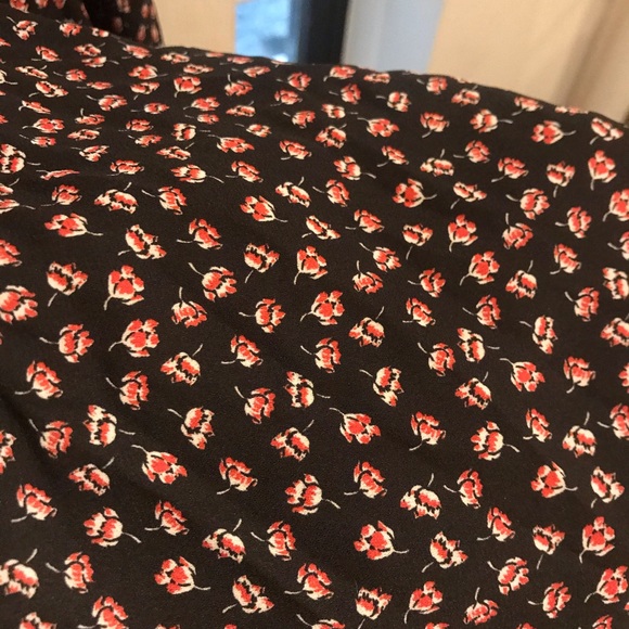 BAILEY 44 BLACK FLORAL OFF SHOULDER DRESS- S - Picture 5 of 5